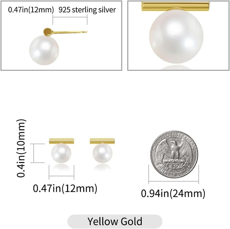 Surrounded Forest Store Double Ball Jacket Earrings for Women Front Back 2 in 1 Stud Earrings Pearl Ball Earrings - Image 2
